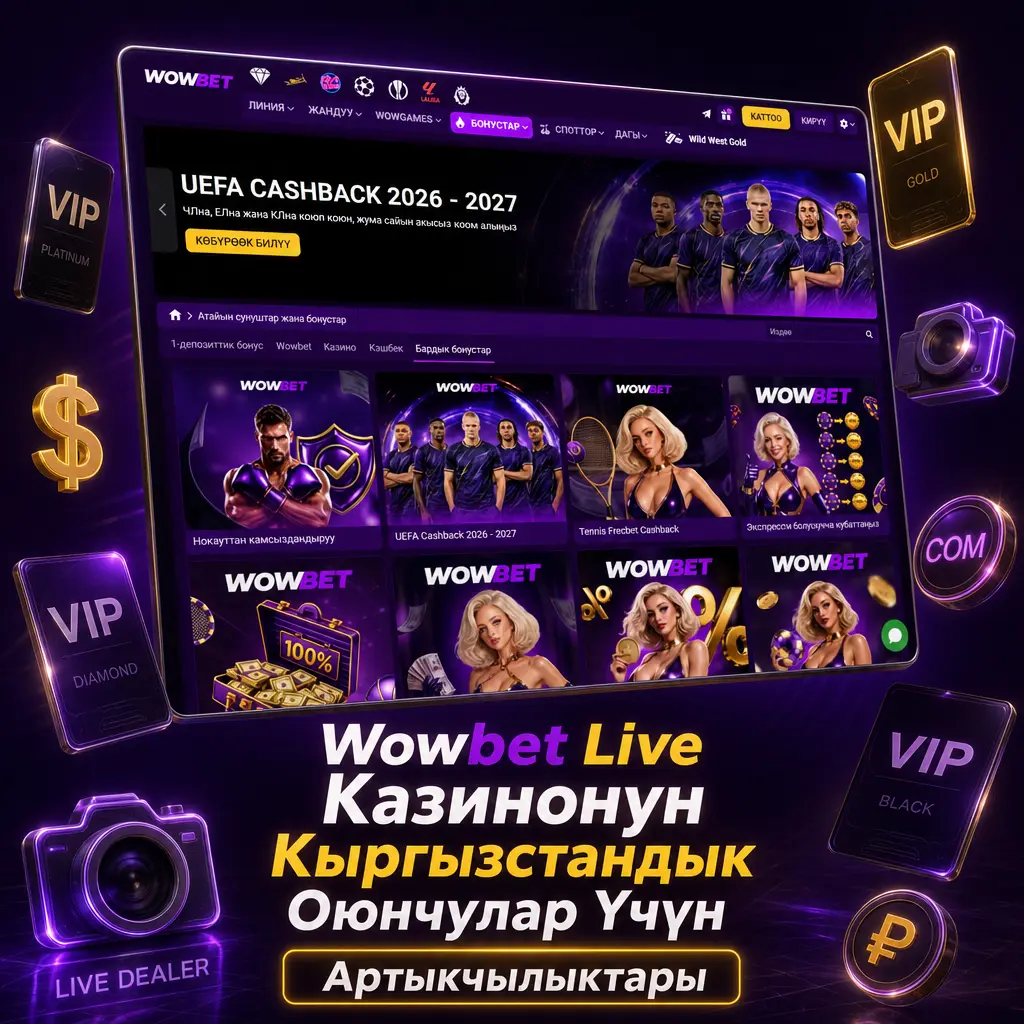 Wowbet Live казино: Кыргызстандык оюнчулар үчүн сомдо эсептөө, жергиликтүү төлөм ыкмалары жана 24/7 колдоо кызматы