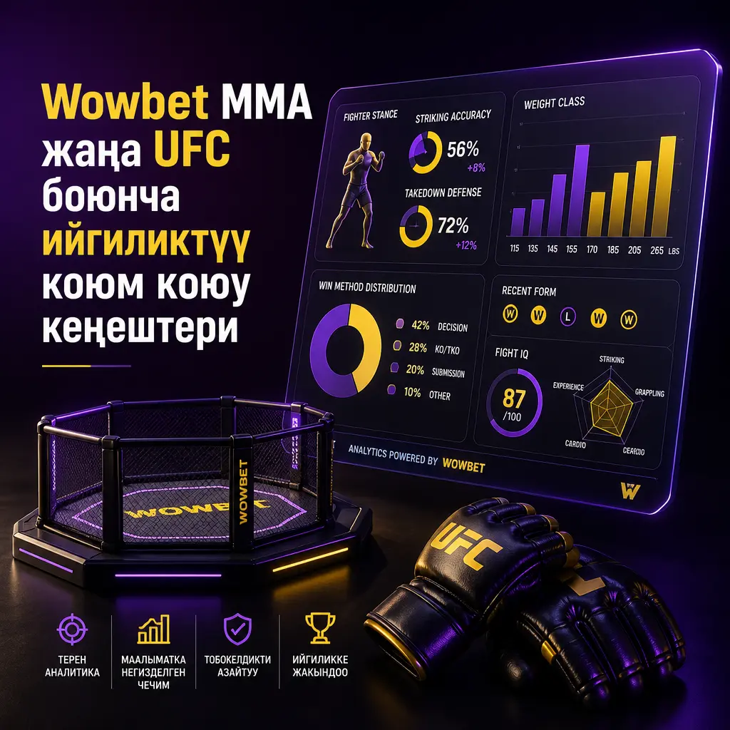 Wowbet платформасында MMA жана UFC боюнча ийгиликтүү коюм коюу үчүн пайдалуу кеңештер жана стратегиялар