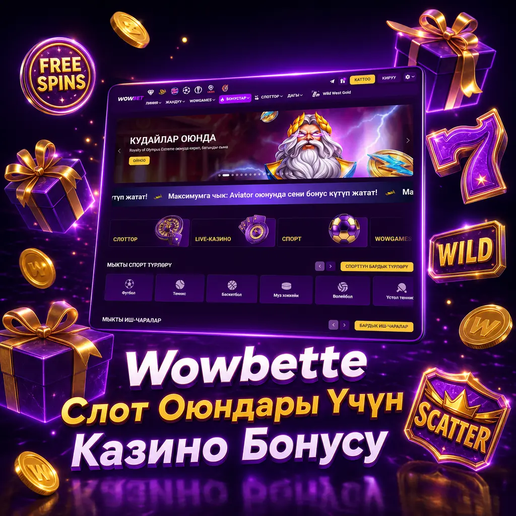 Wowbet казино слот оюндары үчүн 1500 EUR чейинки саламдашуу бонусу жана фриспиндер менен сунуш